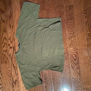 Army Green Crop Top